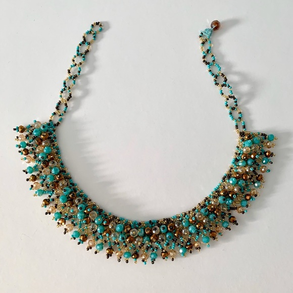 Beaded statement necklace - Picture 2 of 2